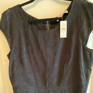 Black peplum Loft blouse